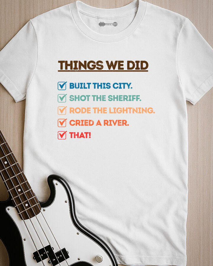 Greatest Hits Checklist T-Shirt
