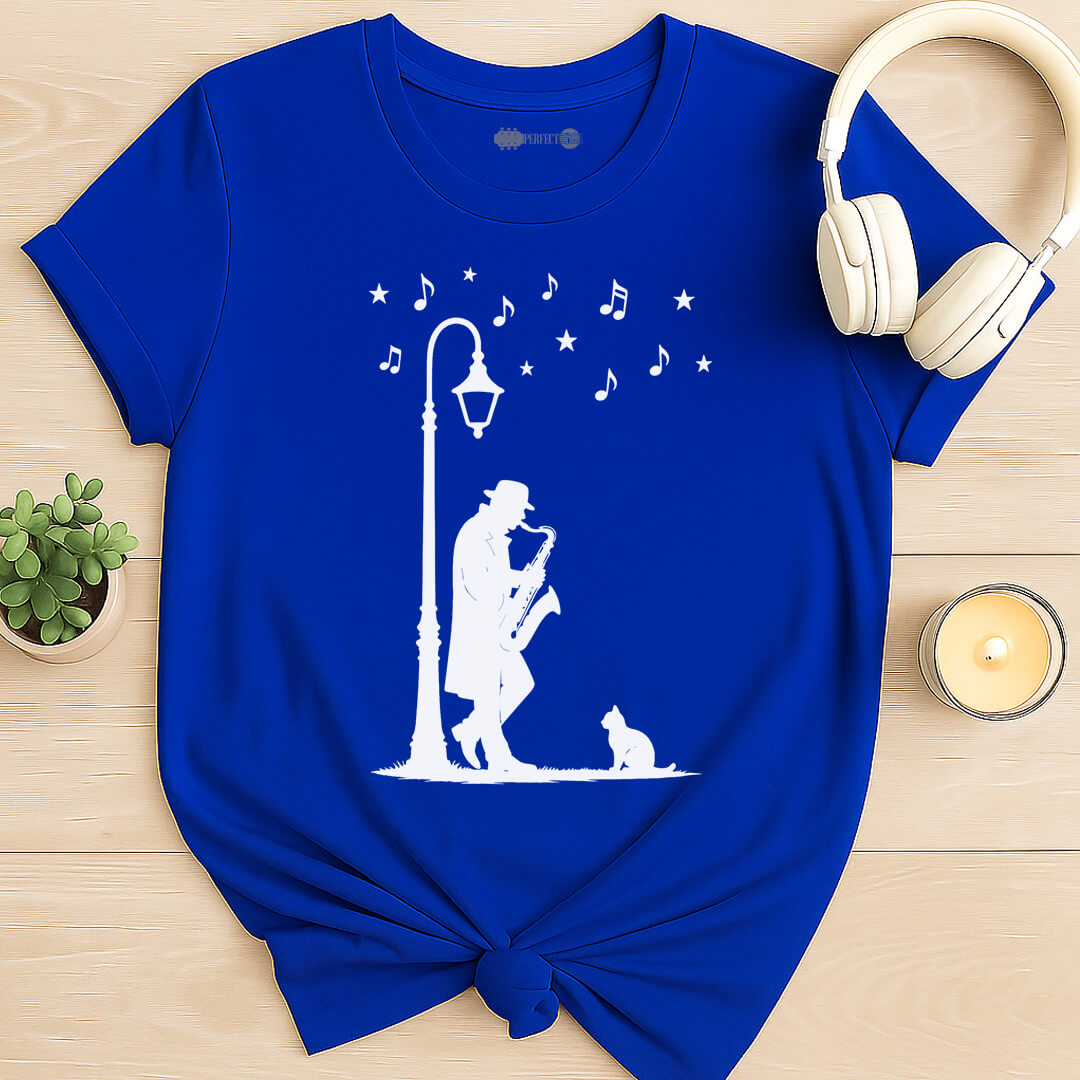 Midnight Sax Serenade T-Shirt
