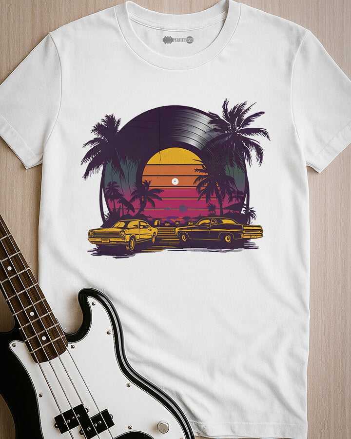 Retro Music Sunset T-Shirt