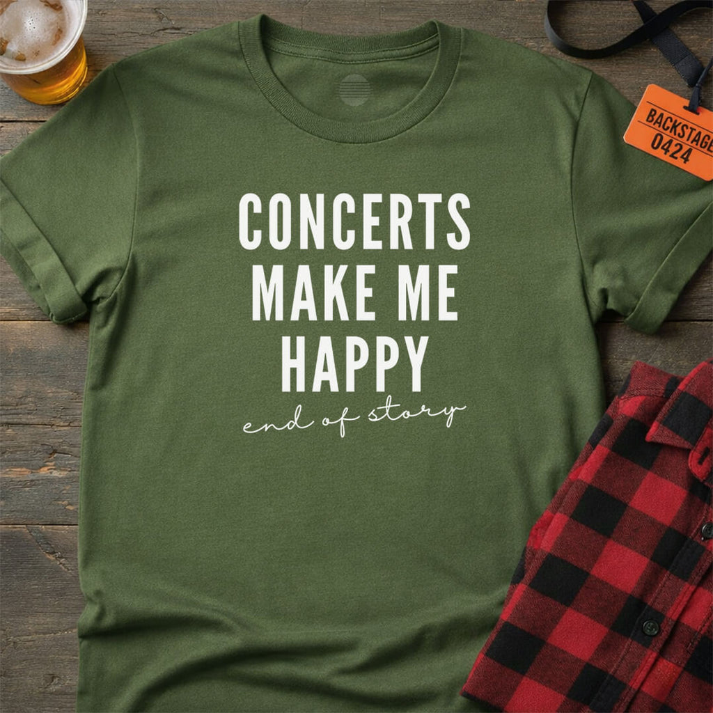 Happy at Concerts T-Shirt