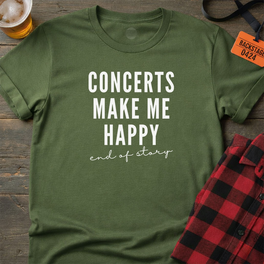 Happy at Concerts T-Shirt