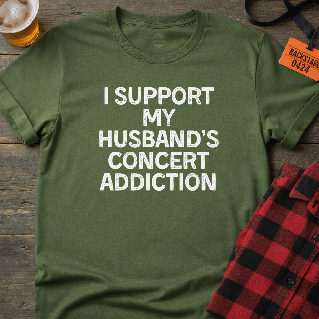 Husband Concert Support T-Shirt