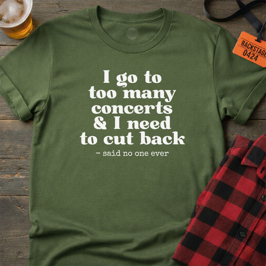 Never Cut Concerts T-Shirt