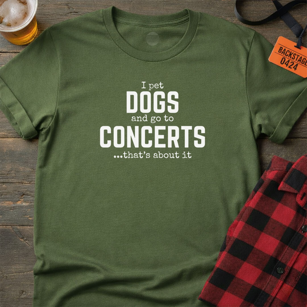 DOGS & CONCERTS T-SHIRT