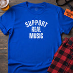 SUPPORT REAL MUSIC T-SHIRT