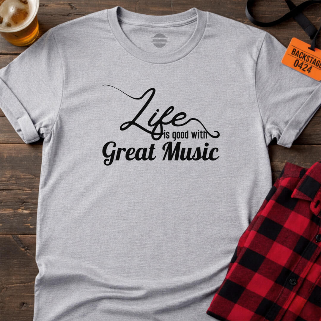 LIFE WITH MUSIC T-SHIRT