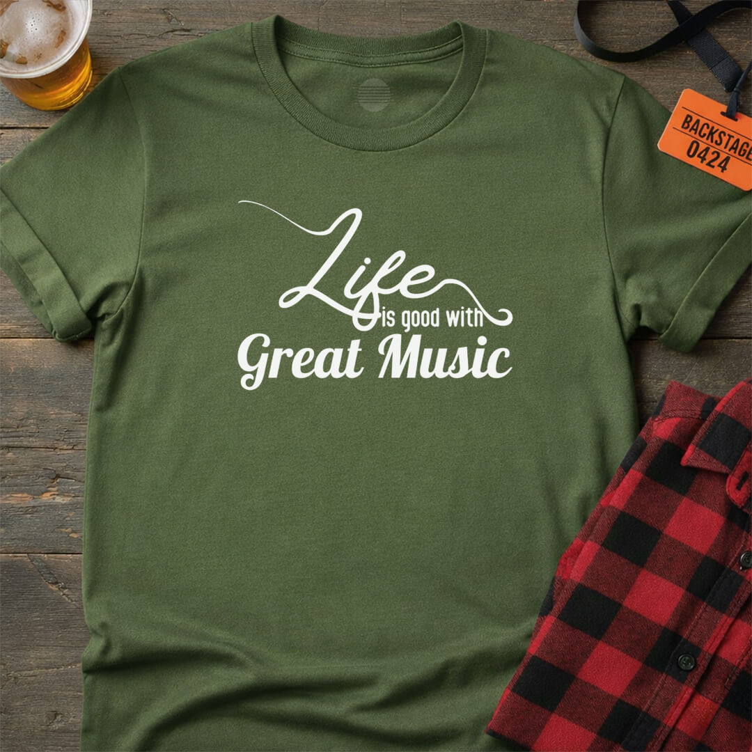 LIFE WITH MUSIC T-SHIRT