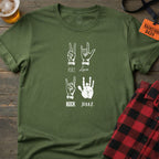 PEACE LOVE ROCK JERRY T-SHIRT