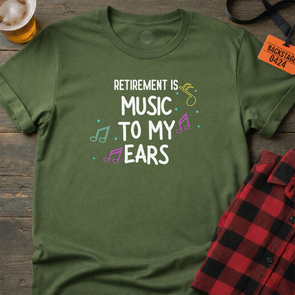 RETIRED IN RHYTHM T-SHIRT