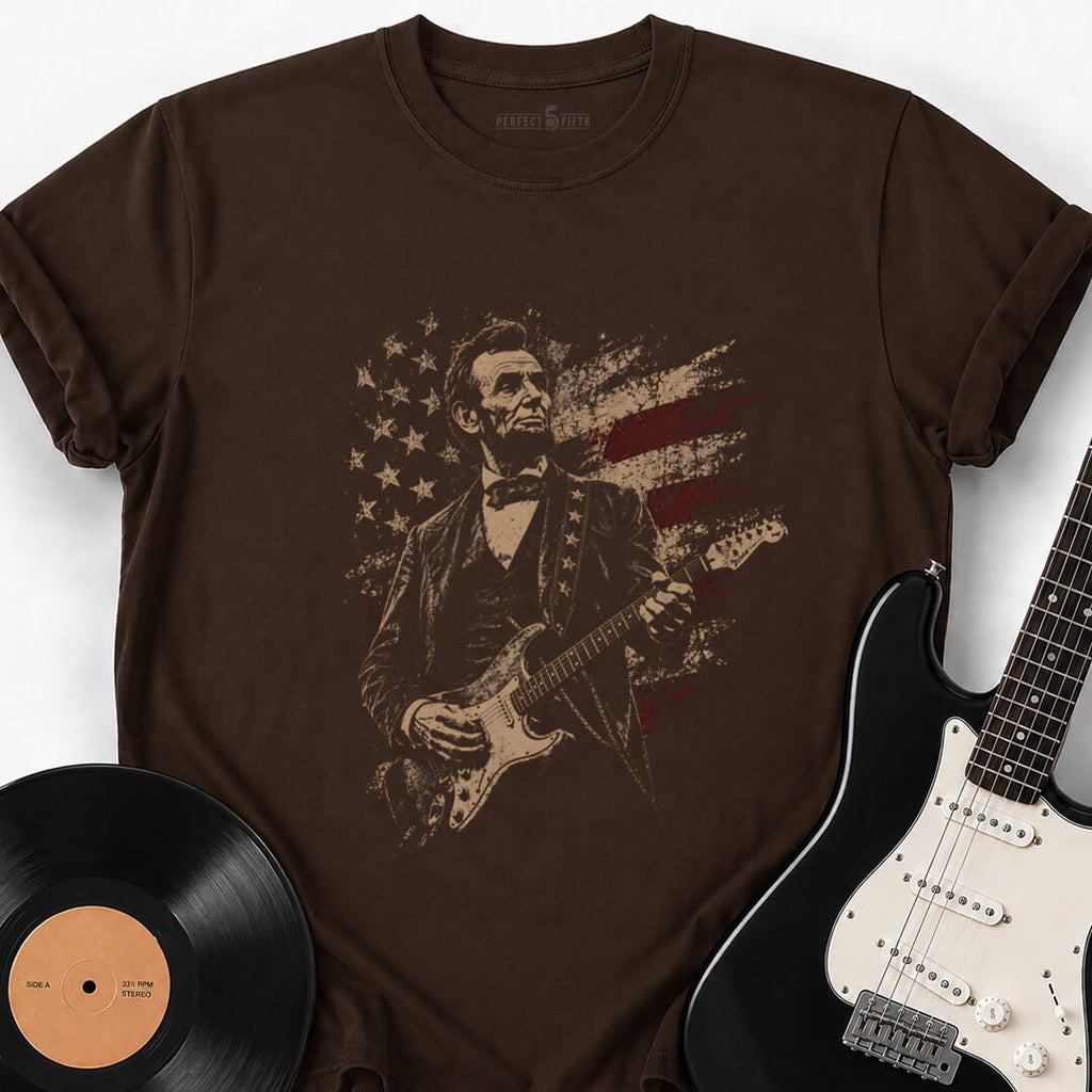 ABE SHREDS AMERICA T-SHIRT