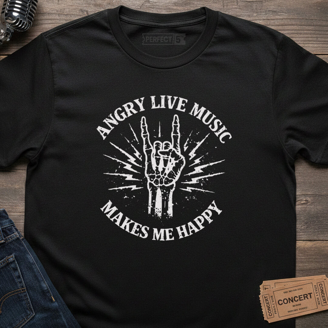 ANGRY LIVE MUSIC T-SHIRT