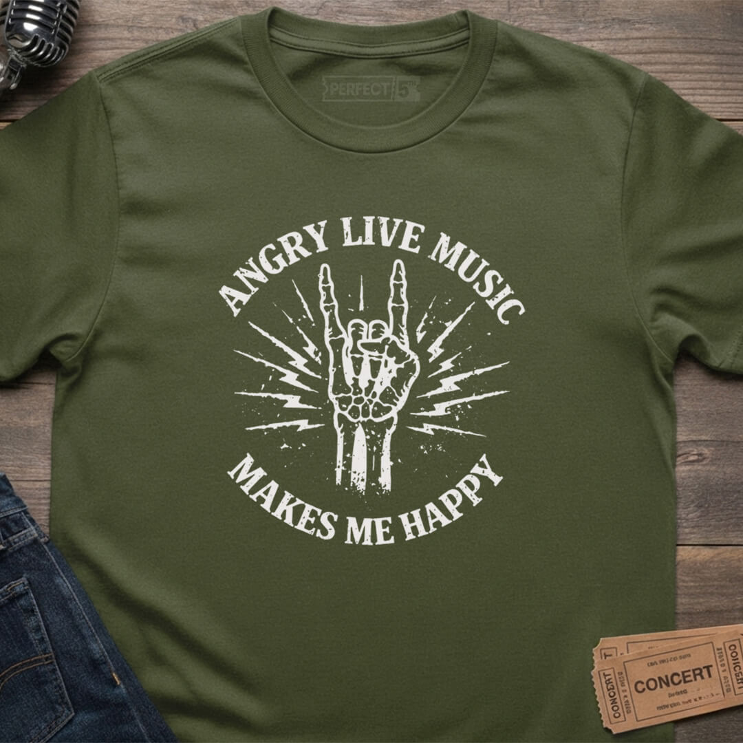 ANGRY LIVE MUSIC T-SHIRT
