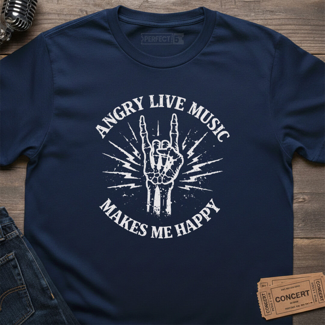 ANGRY LIVE MUSIC T-SHIRT