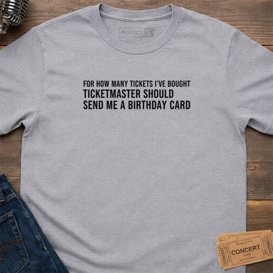 BIRTHDAY CARD VIBES T-SHIRT