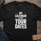 CALENDAR TOUR DATES T-SHIRT