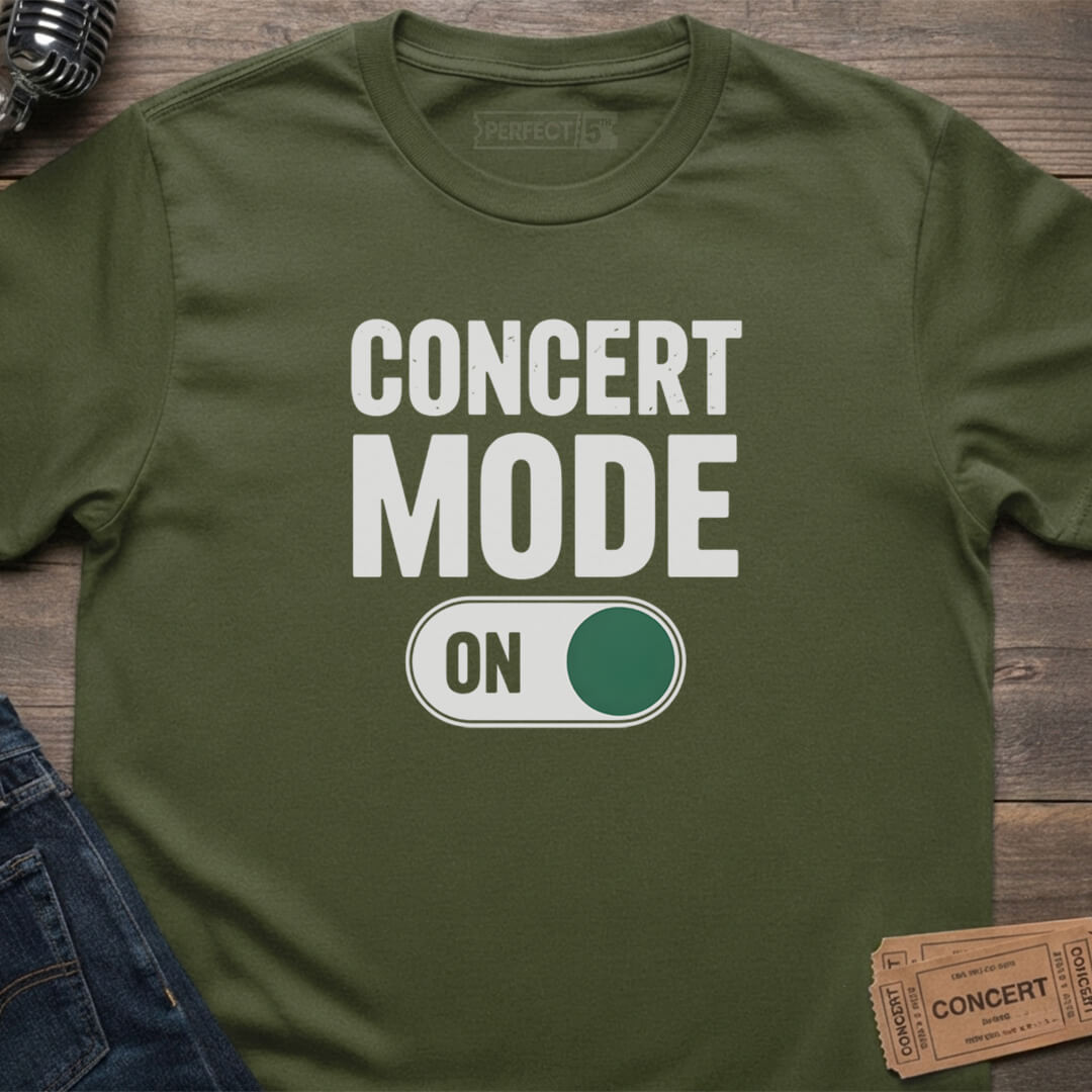 CONCERT MODE ON T-SHIRT