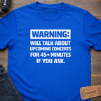 CONCERT WARNING T-SHIRT