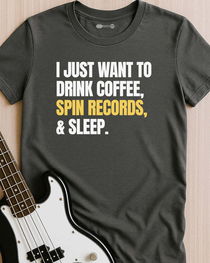 Coffee, Records & Sleep T-Shirt