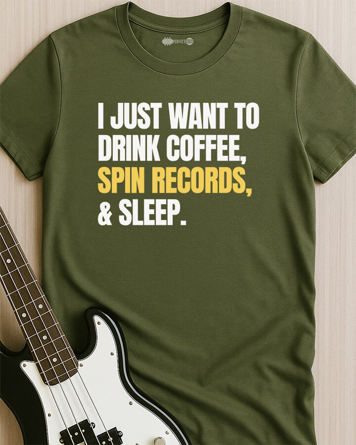 Coffee, Records & Sleep T-Shirt