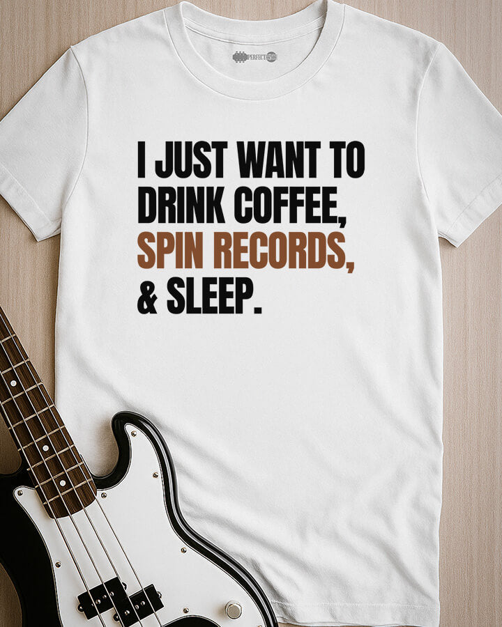 Coffee, Records & Sleep T-Shirt