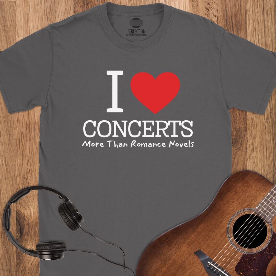 Concerts Over Romance Novels T-Shirt