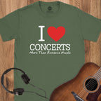 Concerts Over Romance Novels T-Shirt