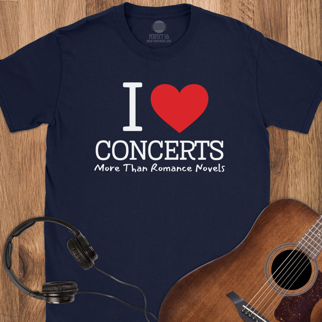 Concerts Over Romance Novels T-Shirt
