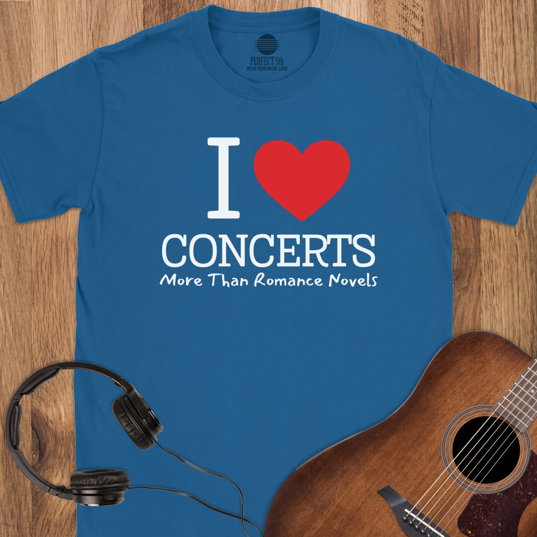 Concerts Over Romance Novels T-Shirt