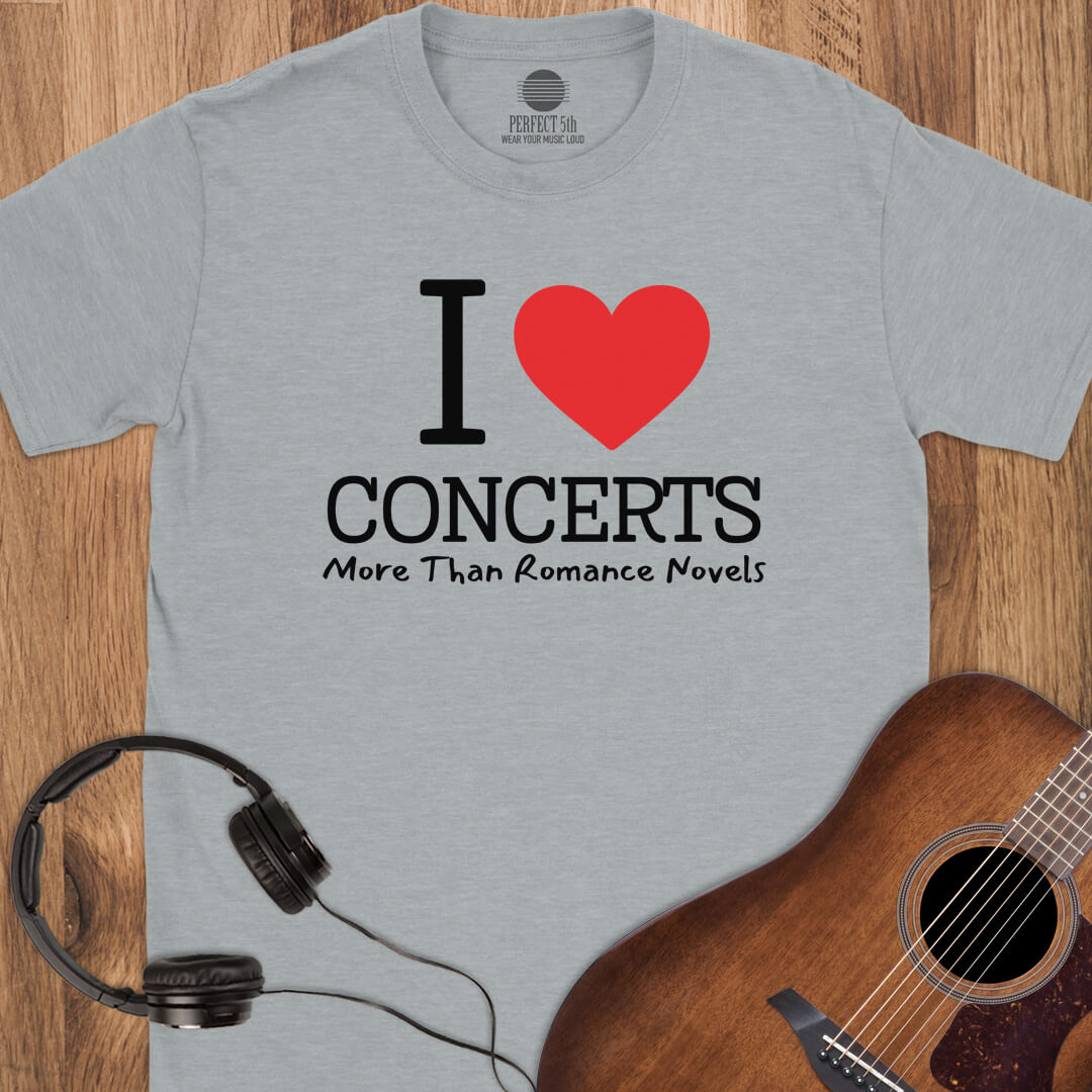 Concerts Over Romance Novels T-Shirt