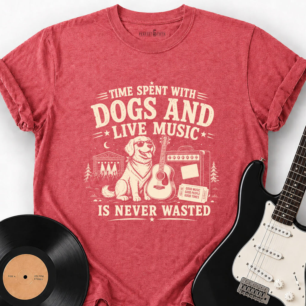 DOGS AND LIVE MUSIC T-SHIRT