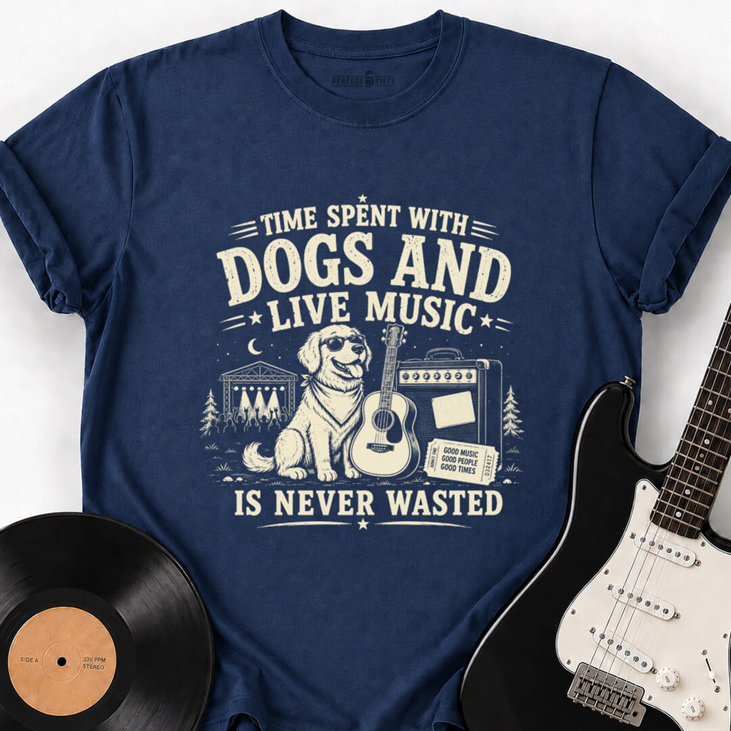 DOGS AND LIVE MUSIC T-SHIRT