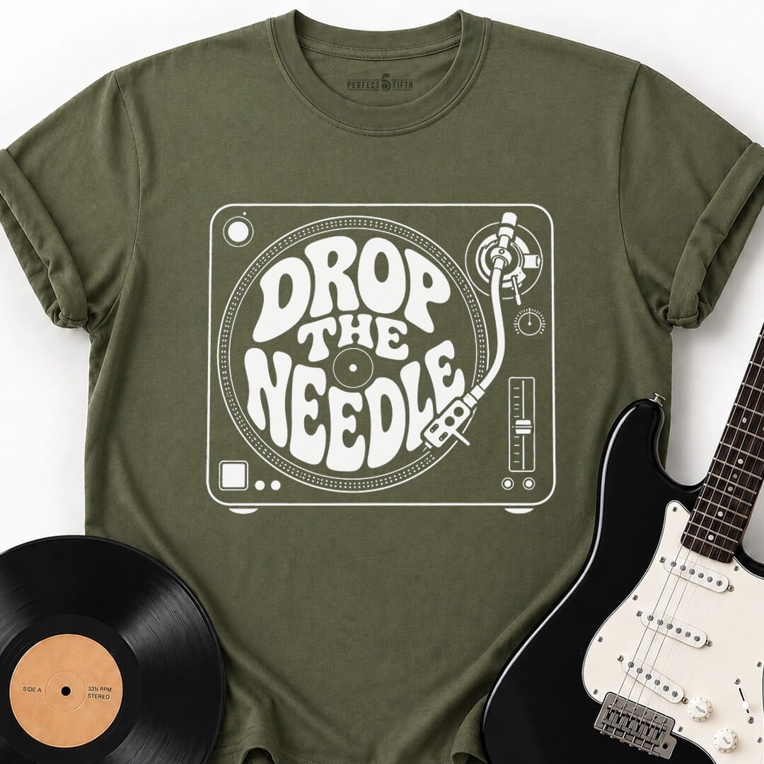 DROP THE NEEDLE T-SHIRT
