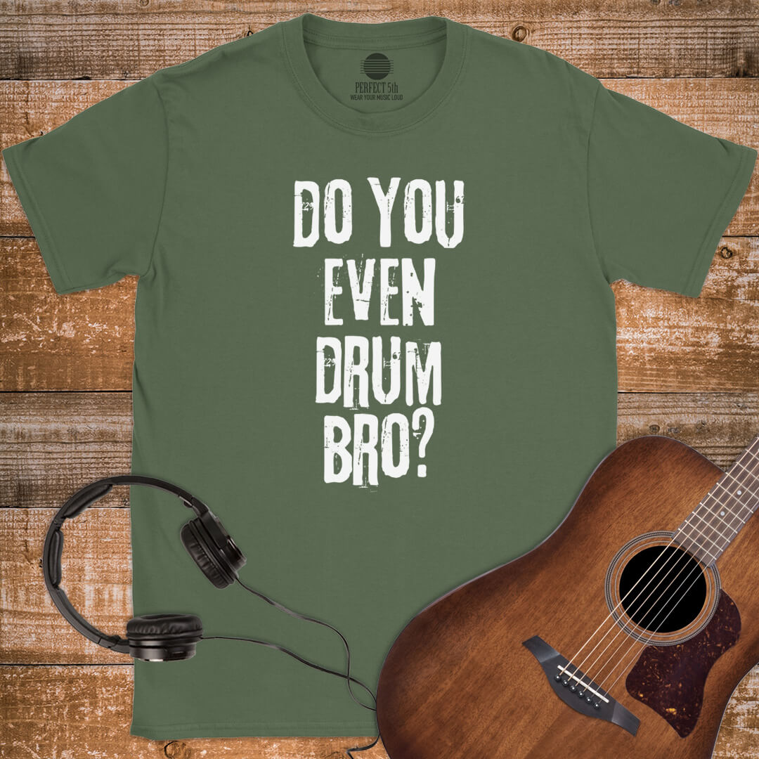 DRUM BRO CHECK T-SHIRT