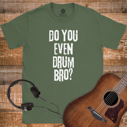 DRUM BRO CHECK T-SHIRT