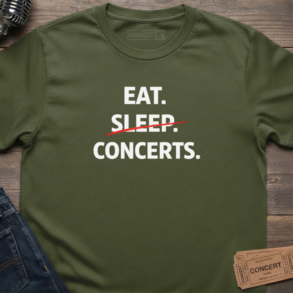 EAT SLEEP CONCERTS T-SHIRT