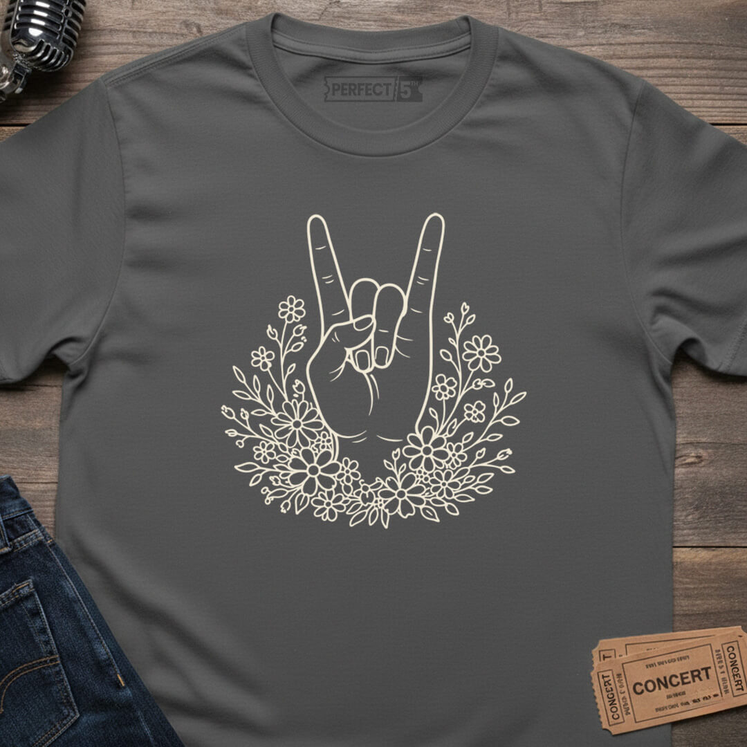 FLOWER POWER ROCK T-SHIRT