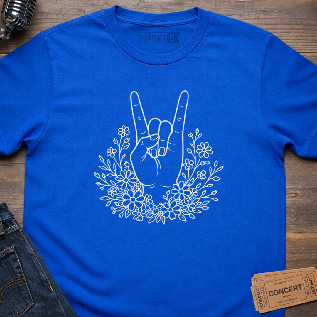 FLOWER POWER ROCK T-SHIRT