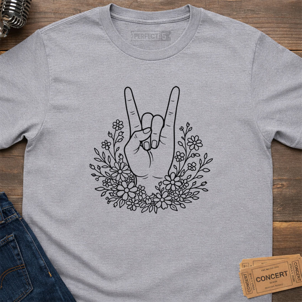 FLOWER POWER ROCK T-SHIRT