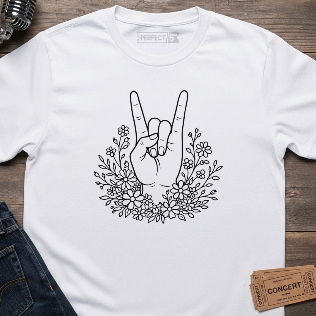 FLOWER POWER ROCK T-SHIRT