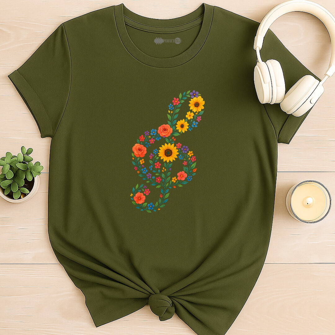Floral Treble Bloom T-Shirt