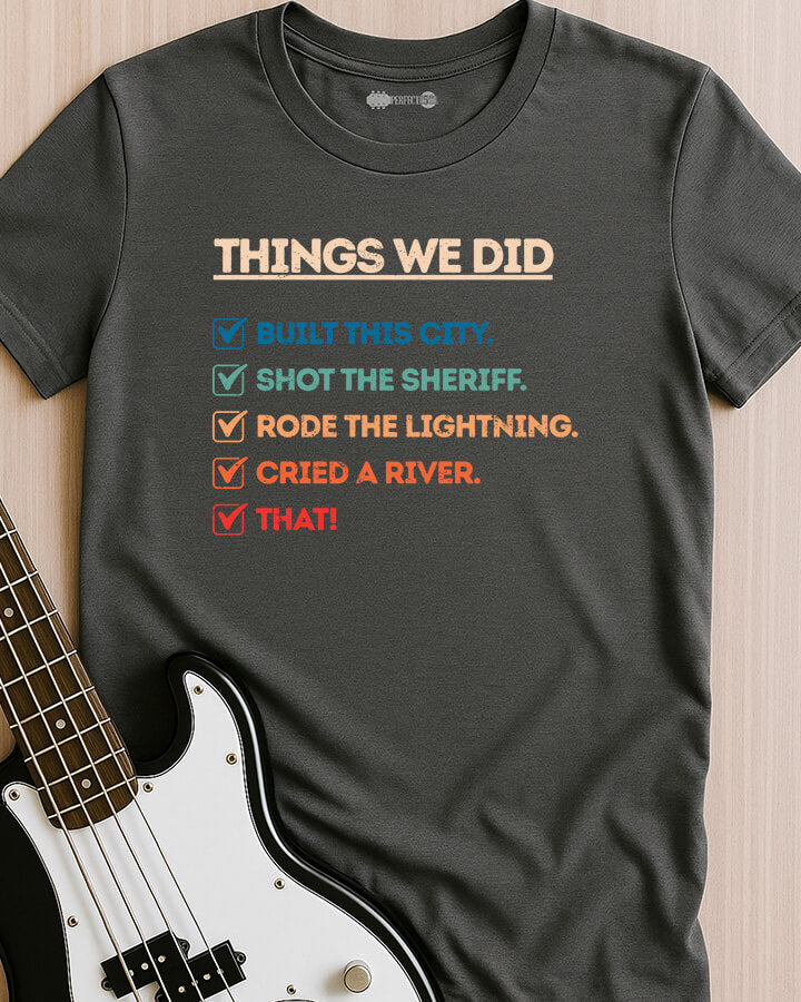 Greatest Hits Checklist T-Shirt