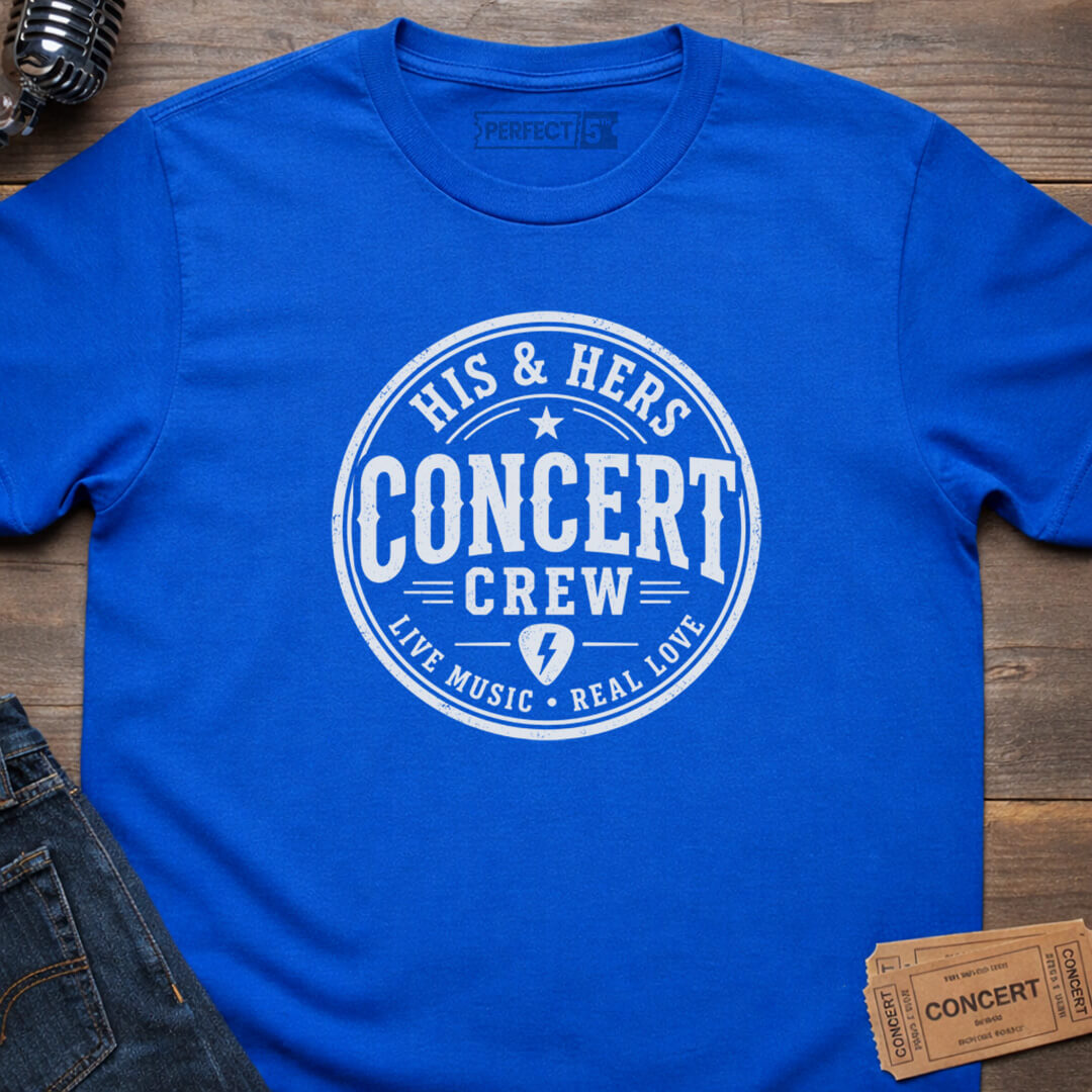 HIS HERS CONCERT CREW T-SHIRT