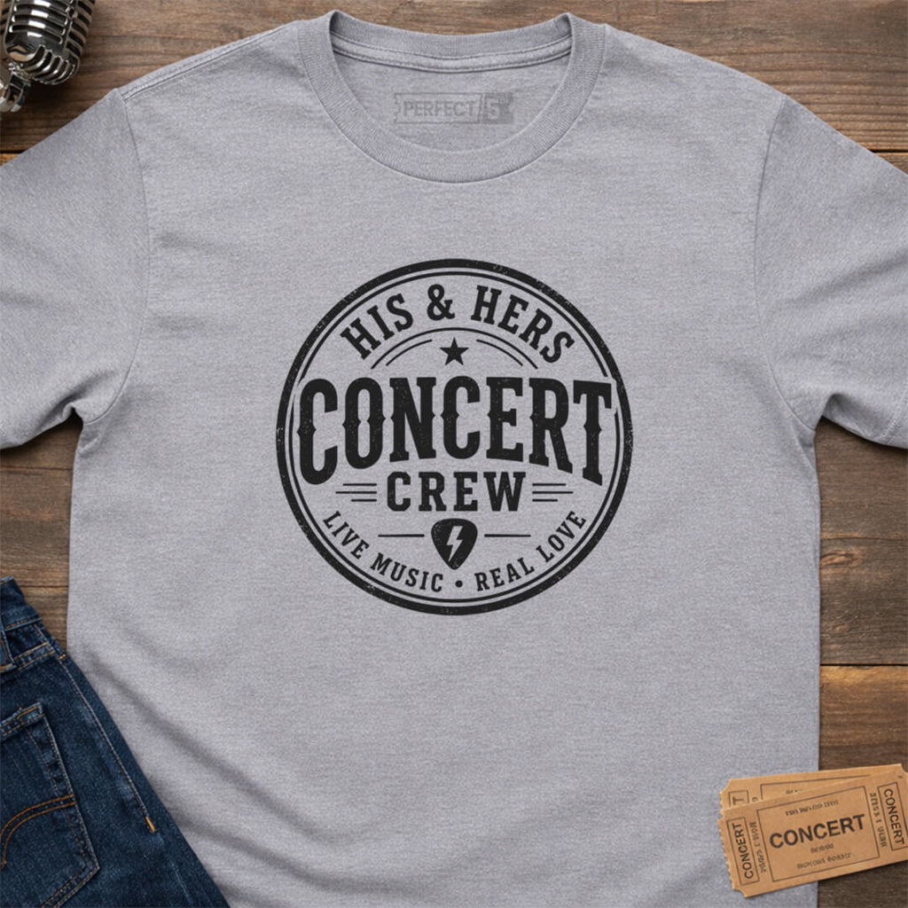 HIS HERS CONCERT CREW T-SHIRT