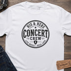 HIS HERS CONCERT CREW T-SHIRT