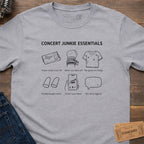 CONCERT JUNKIE ESSENTIALS T-SHIRT