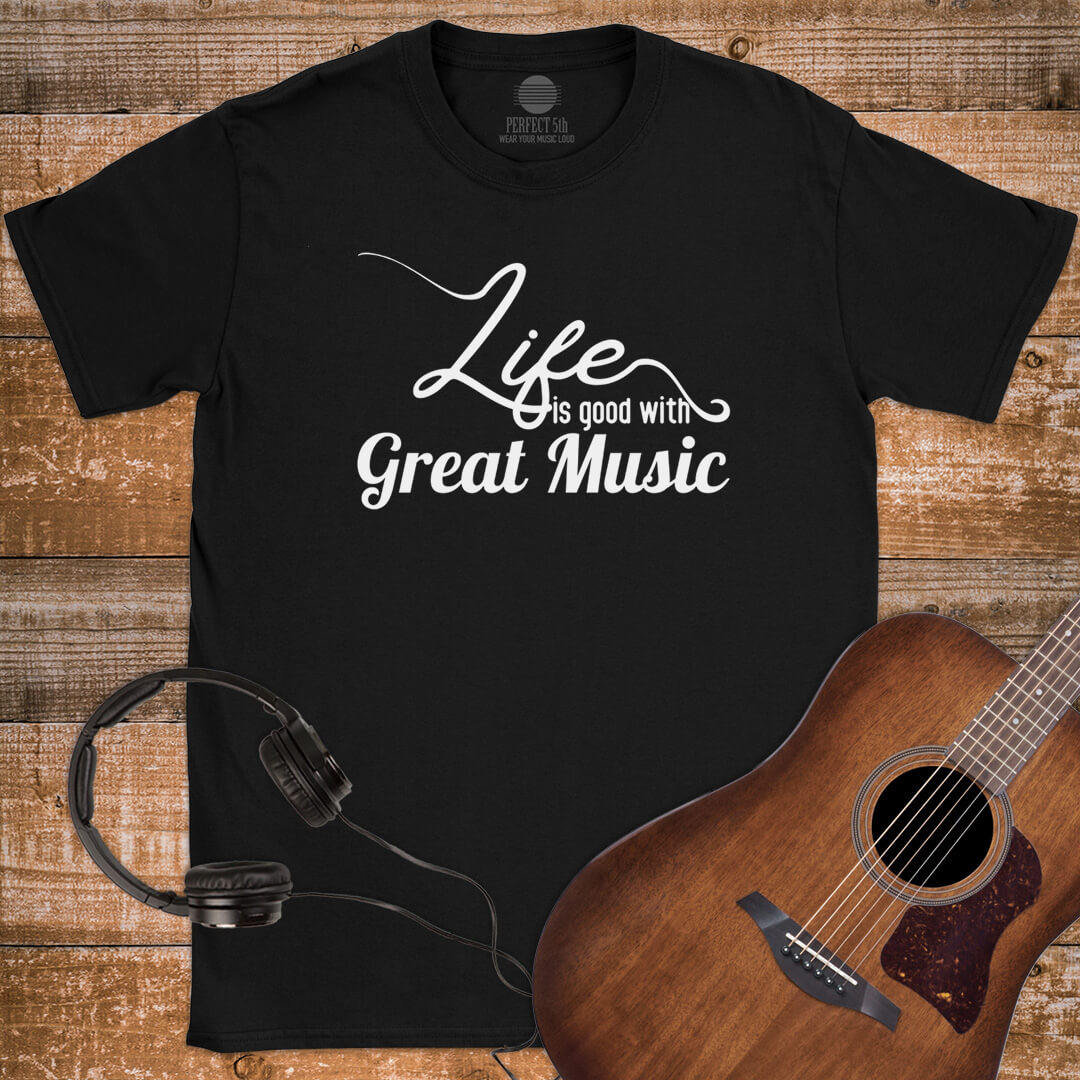 LIFE WITH MUSIC T-SHIRT
