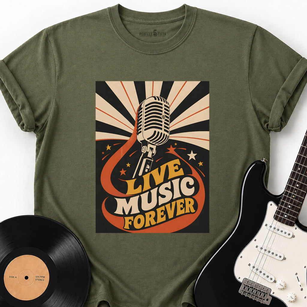 LIVE MUSIC FOREVER T-SHIRT