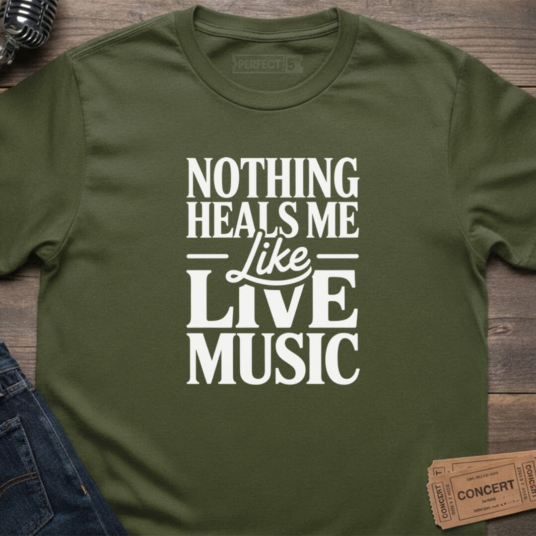 LIVE MUSIC HEALS T-SHIRT