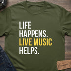 LIVE MUSIC LIFE T-SHIRT