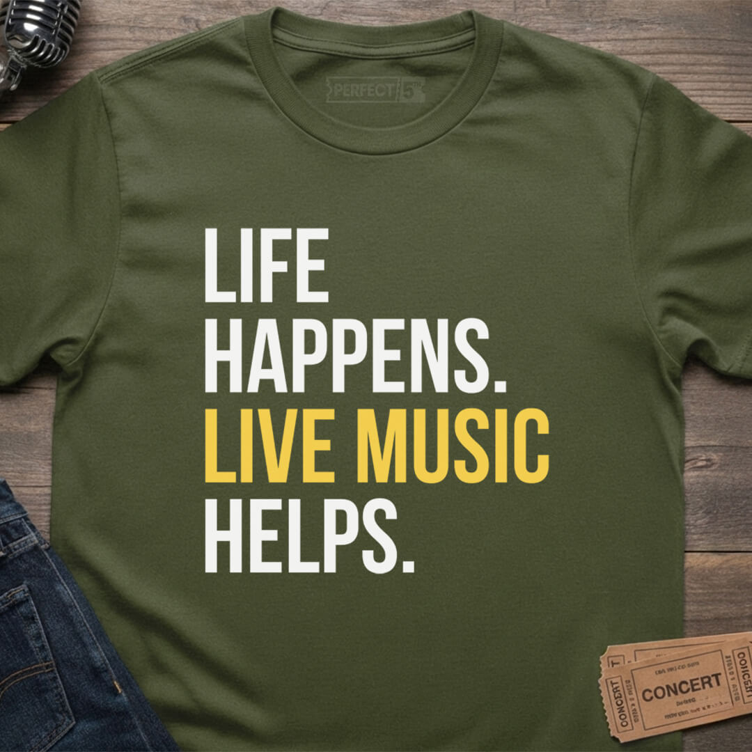 LIVE MUSIC LIFE T-SHIRT